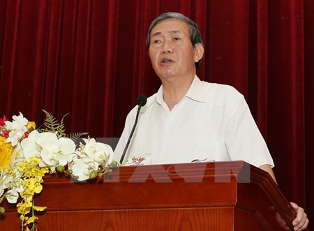 Ông Đinh Thế Huynh, Ủy viên Bộ Chính trị, Thường trực Ban Bí thư, Chủ tịch Hội đồng lý luận Trung ương nhiệm kỳ 2016-2021.